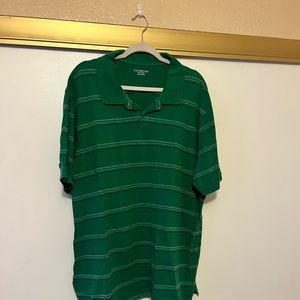 Mens polo shirt. In red, green or orange. Shirts are like new.